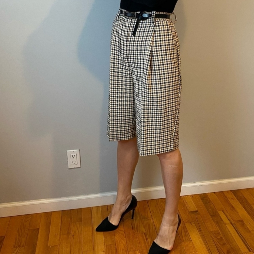 Zara Plaid Cropped Trousers - Picture 3 of 4